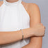 Arc-en-ciel Blanc | Licorne Argent | Bracelet d'expression en verre de sirène